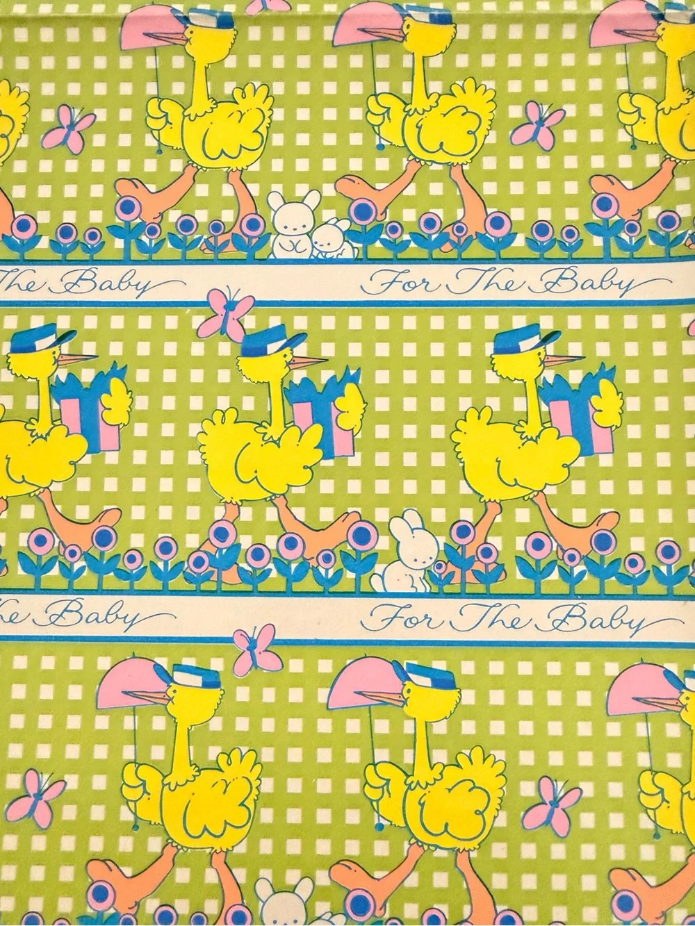 Vintage Baby Shower Wrapping Paper